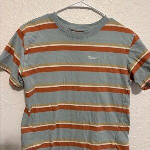 Dickies Short Sleeve Striped Tee - Blue and Orange